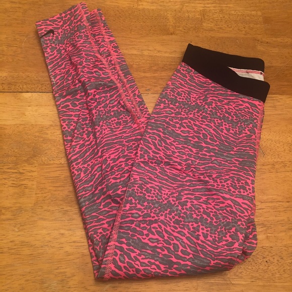 Nike Pro zebra print leggings very good cond XL - Picture 3 of 7